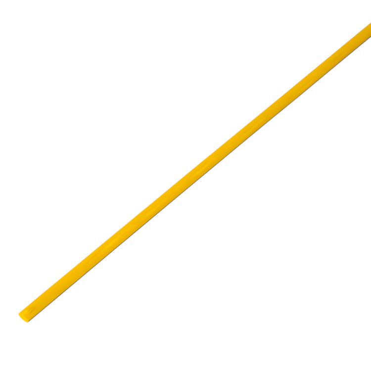 Трубка термоусаживаемая  3/1,5 мм желтая  REXANT