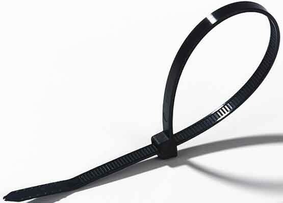 Стяжка кабельная (хомут)  750 х 7,6 мм черная (уп.=50шт) ABB