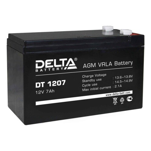 Аккумуляторная батарея 12В   7Ач DT 1207 срок службы до 5лет