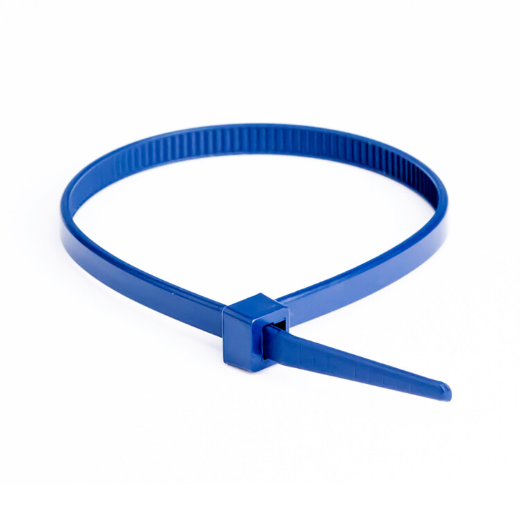Стяжка кабельная (хомут) 140 х 3,6 (уп.=100шт) синяя ДКС