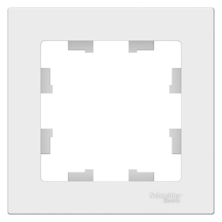 Рамка 1-мест. гориз./вертик., белая AtlasDesign