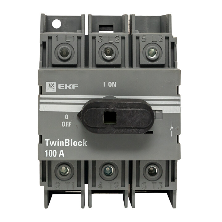 Рубильник   100A 3P c рукояткой управления TwinBlock EKF