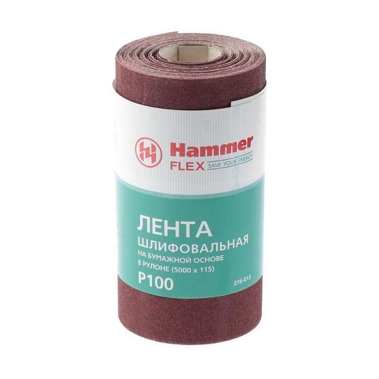Лента  шлиф. Hammer Flex  216-013 115х5м  P100 бум. основа, рулон