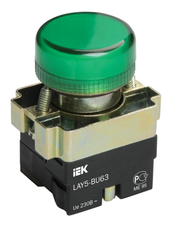 Индикатор LAY5-BU63 d22мм зеленый ИЭК