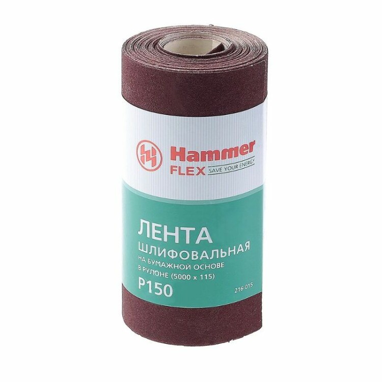 Лента  шлиф. Hammer Flex  216-015 115х5м  P150 бум. основа, рулон