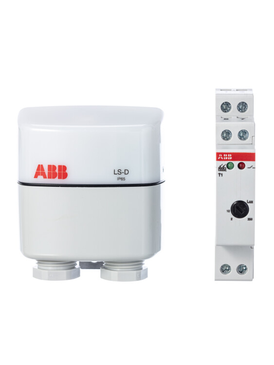 Реле освещения T1 c датчиком, 1 диапазон (2…200 lux) ABB