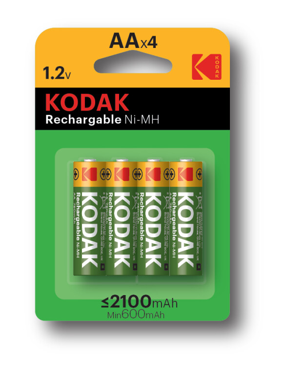 Аккумулятор никель-металлгидридный AA 2100 мА/ч. 1,2В (уп.=4 шт.) Kodak