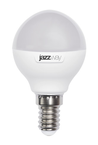 Лампа светодиод. (LED) Шар Е14  9Вт 820лм 5000К 230В матов. Jazzway