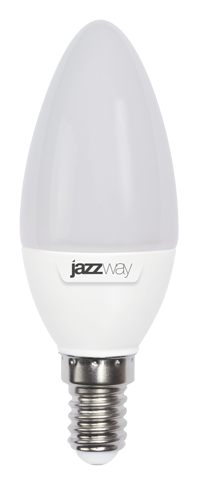 Лампа светодиод. (LED) Свеча Е14  7Вт 560лм 5000К 230В матов. Jazzway