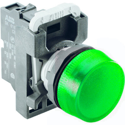 Лампа сигнализации зеленая ML1-100G (только корпус)