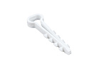 Дюбель-хомут для крепления плоского кабеля 5-8мм белый (100шт) PLEXUP-Дюбель-хомуты - купить по низкой цене в интернет-магазине, характеристики, отзывы | АВС-электро