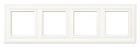 Рамка 4-мест. белый Eco Deco JUNG-Рамки для ЭУИ - купить по низкой цене в интернет-магазине, характеристики, отзывы | АВС-электро