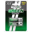 Аккумулятор никель-металлгидридный AA 1500 мА/ч. 1,2В (уп.=2 шт.) ТРОФИ-Аккумуляторы - купить по низкой цене в интернет-магазине, характеристики, отзывы | АВС-электро