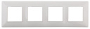 Рамка 4-мест. Эра Elegance белый-Рамки для ЭУИ - купить по низкой цене в интернет-магазине, характеристики, отзывы | АВС-электро
