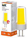 Лампа светодиод. (LED) Капсула G4 3Вт 3000К 230В керамика IEK-Лампы - купить по низкой цене в интернет-магазине, характеристики, отзывы | АВС-электро