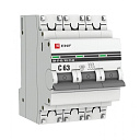 Выключатель автомат. 3-пол. (3P)  63А C  4,5кА ВА47-63 PROxima EKF-Низковольтное оборудование - купить по низкой цене в интернет-магазине, характеристики, отзывы | АВС-электро