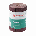 Лента  шлиф. Hammer Flex  216-002 115х5м  P80 ткан. основа, рулон-Наждачная бумага - купить по низкой цене в интернет-магазине, характеристики, отзывы | АВС-электро