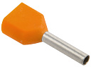 Наконечник-гильза НГИ2 0,5-8 с изолированным фланцем (оранжевый) (100 шт) ИЭК-Наконечники штыревые втулочные - купить по низкой цене в интернет-магазине, характеристики, отзывы | АВС-электро