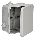 Коробка расп. КМ41256 100х100х50мм о/к IP54 8 вв. (7035) IEK-Коробки монтажные открытой установки - купить по низкой цене в интернет-магазине, характеристики, отзывы | АВС-электро