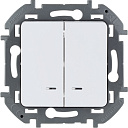 Выключатель 2-кл. с подсветкой белый INSPIRIA-Выключатели, переключатели - купить по низкой цене в интернет-магазине, характеристики, отзывы | АВС-электро