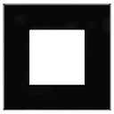Рамка 2-мод. (1-мест.) ARTLEBEDEV Avanti черный квадрат-Электроустановочные изделия (ЭУИ) - купить по низкой цене в интернет-магазине, характеристики, отзывы | АВС-электро